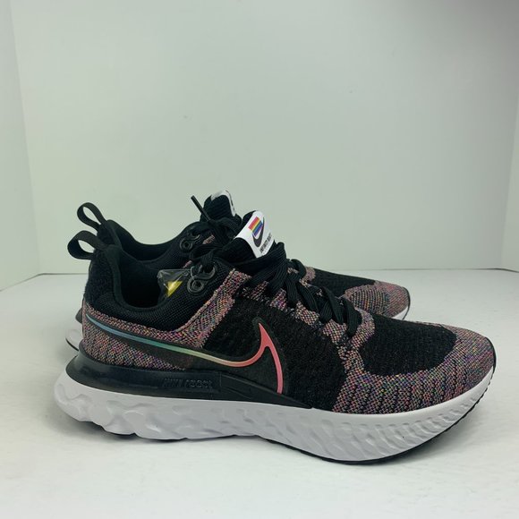 Nike React Infinity Run FK 2 BT DD6790 001 Black/Multicolored New Men's Size 9 - Picture 2 of 12